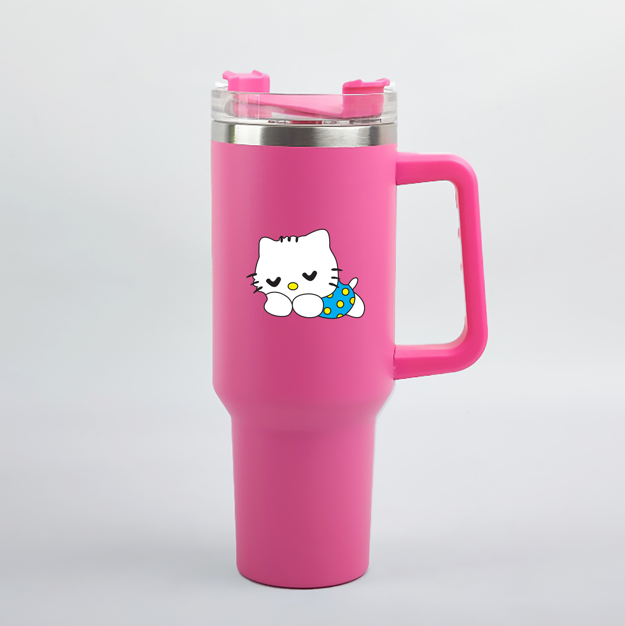 （画像用） Hello Kitty ハローキティ 1200mL車用タンブラー（カラープリント）